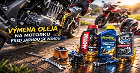 Výmena oleja v motocykli pred jarnou sezónou