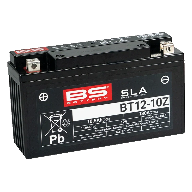 BS-BATTERY BT12-10Z 12V 10Ah 180A (YT12-10Z) 194x59x112mm L+ AGM bezúdržbová motobatéria