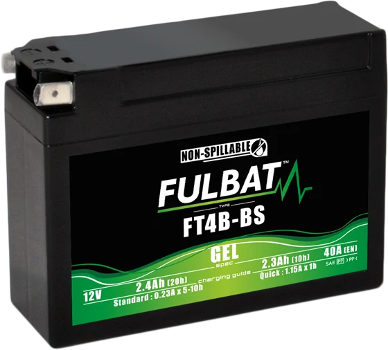FULBAT FT4B-BS 12V 2,3Ah 40A 113x38x85mm L+ GEL bezúdržbová motobatéria