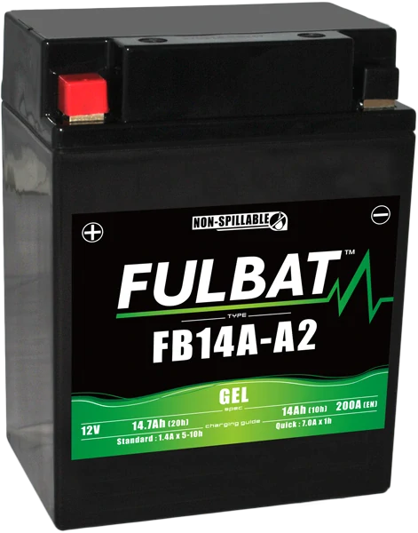 FULBAT FB14A-A2 12V 14Ah 210A 134x89x166mm L+ GEL bezúdržbová motobatéria