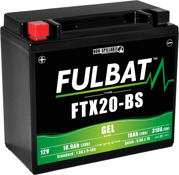 FULBAT FTX20-BS 12V 18Ah 270A 175x87x155mm L+ GEL bezúdržbová motobatéria
