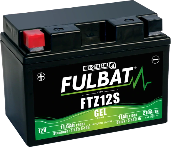 FULBAT FTZ12S 12V 11Ah 210A (YTZ12S) 150x88x110mm L+ GEL bezúdržbová motobatéria