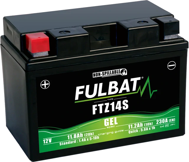 FULBAT FTZ14S 12V 11,2Ah 230A (YTZ14S) 150x88x110mm L+ GEL bezúdržbová motobatéria
