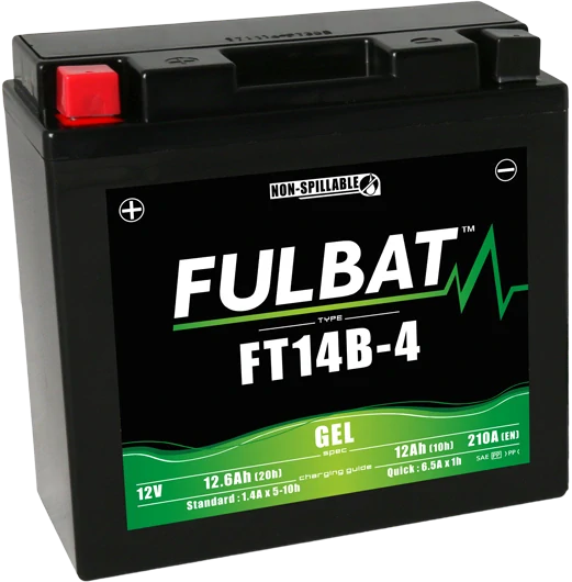 FULBAT FT14B-4 12V 12Ah 210A (YT14B-4) 150x69x145mm L+ GEL bezúdržbová motobatéria