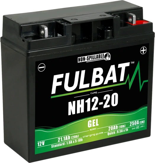 FULBAT NH12-20 12V 20Ah 235A 186x82x171mm P+ GEL bezúdržbová motobatéria