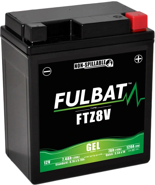 FULBAT FTZ8V 12V 7Ah 130A (YTZ8V) 113x70x130mm P+ GEL bezúdržbová motobatéria