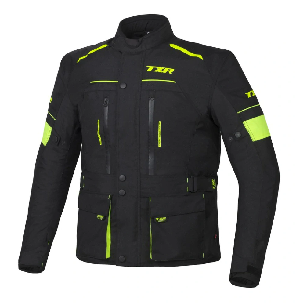 TXR Bunda na motorku Visper čierno-fluo žltá 4XL