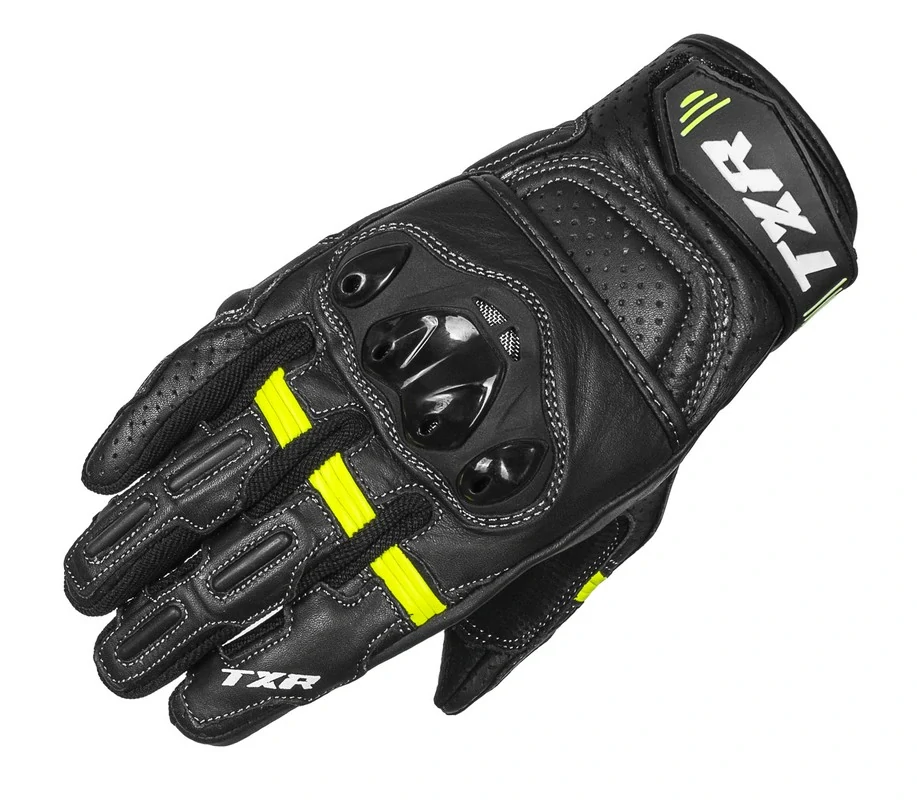 TXR Rukavice na motorku Hyper čierno-fluo žlté XL