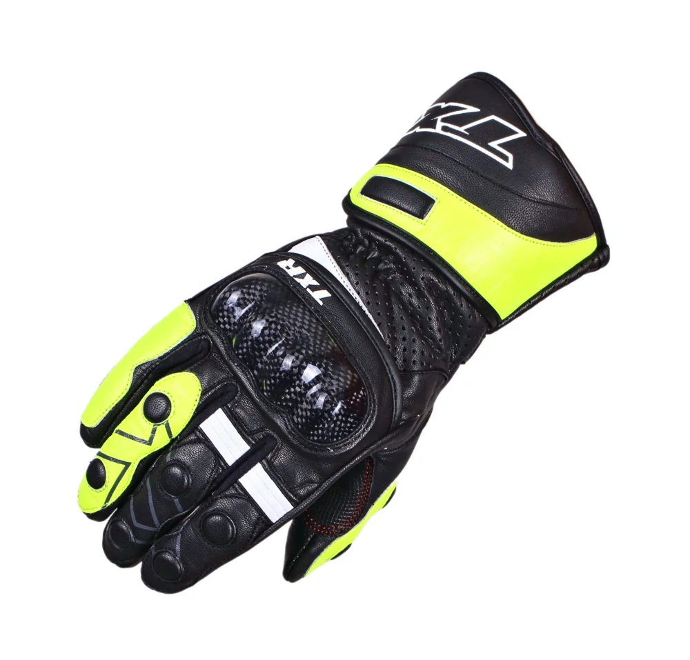 TXR Rukavice na motorku Gunner čierno-fluo žlté XL