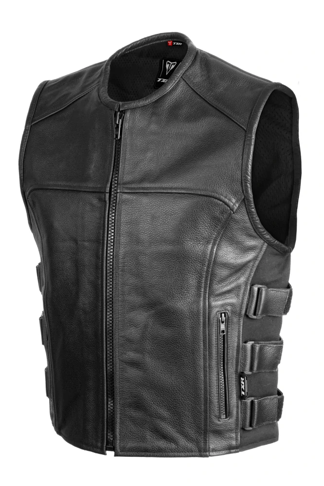 TXR Kožená vesta na motorku Shooter 3XL