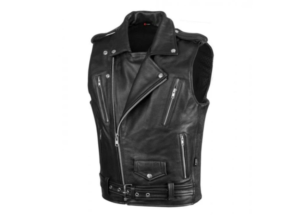 TXR Kožená vesta na motorku Custom 3XL