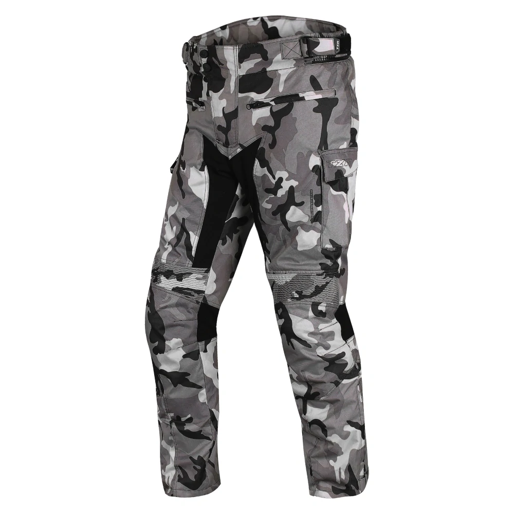 TXR Nohavice na motorku Cargo 2 Camo sivé L