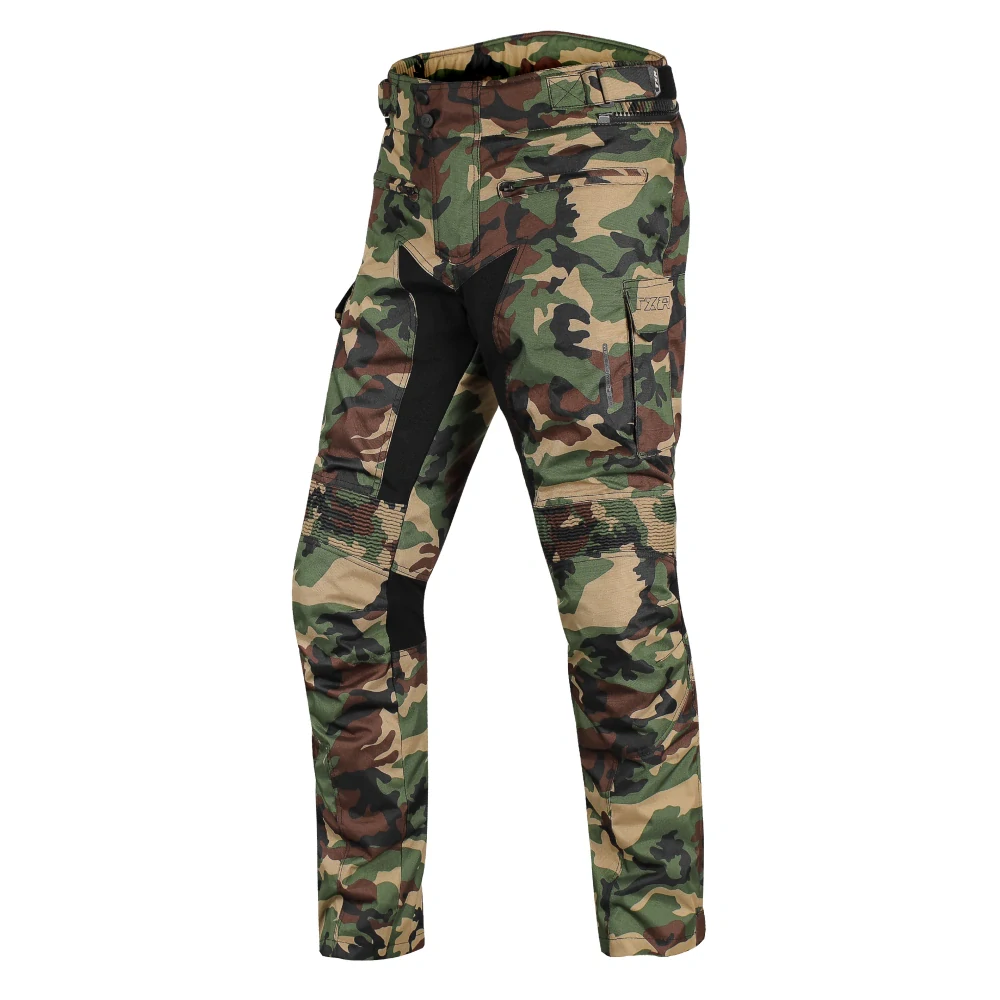 TXR Nohavice na motorku Cargo 2 Camo zelené M