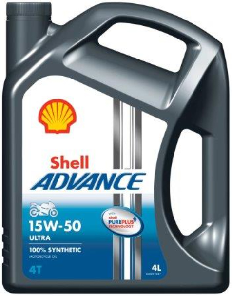 SHELL Motorový olej Advance Ultra 4T 15W50 4L