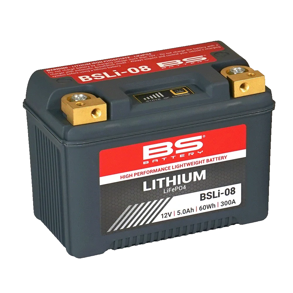 BS-BATTERY BSLI-08 12V 5Ah 300A P+ LiFePO4 lítiová motobatéria