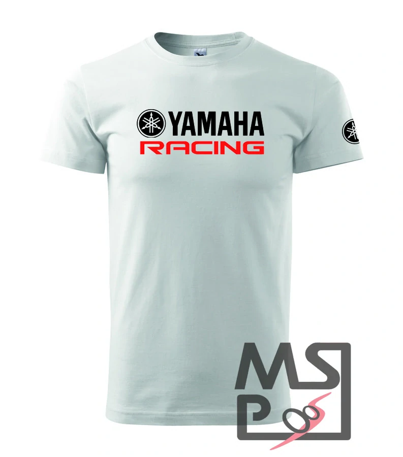 Pánske tričko s moto motívom Yamaha Racing XL biele