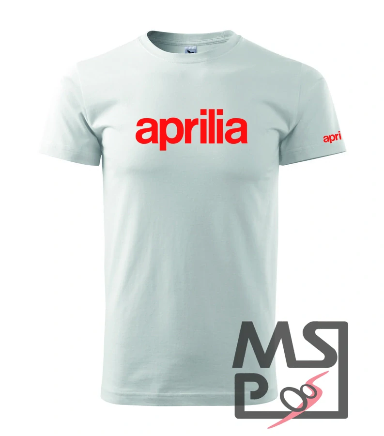 Pánske tričko s motívom Aprilia 02 3XL biele
