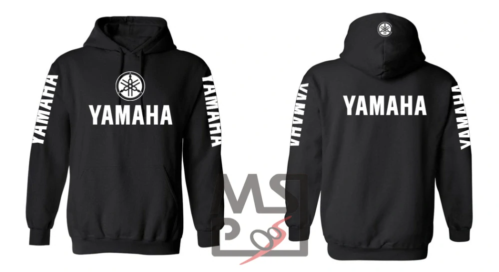 Mikina s motívom Yamaha čierna L