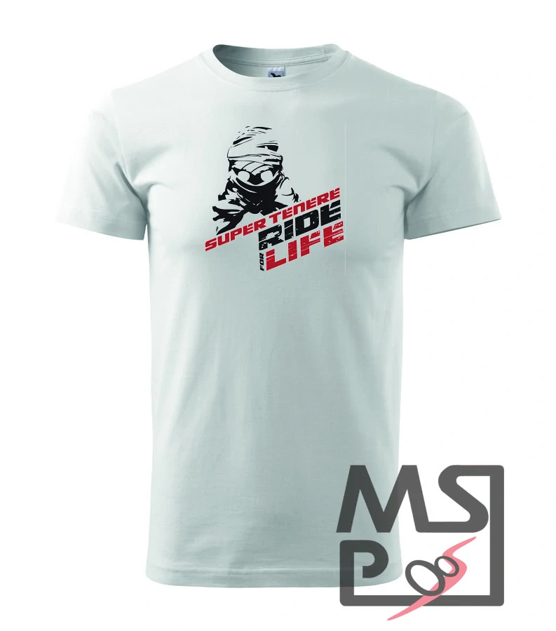 Tričko s motívom Yamaha Super tenere - ride for life L