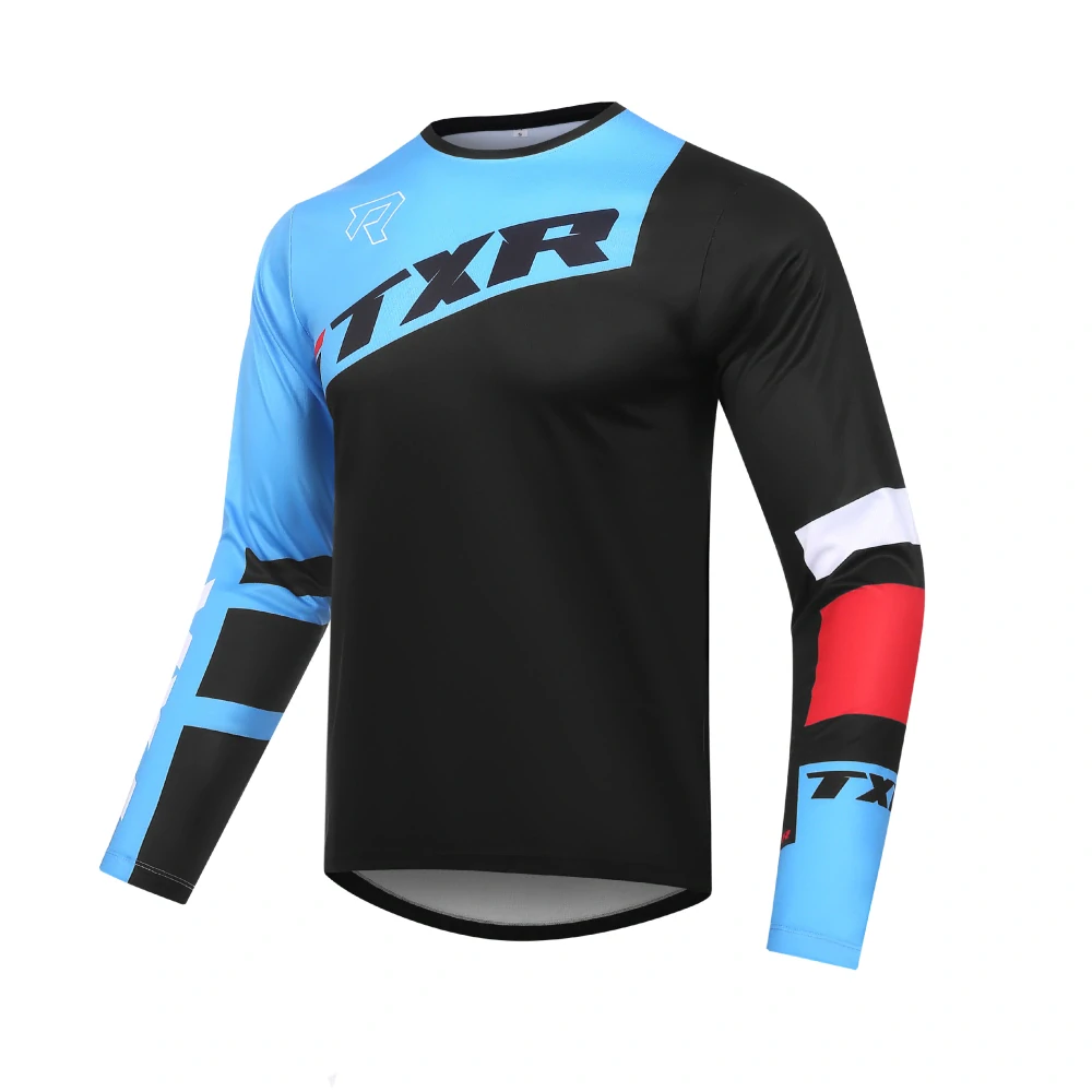 TXR Motokrosový dres Vortex čierno-modrý L