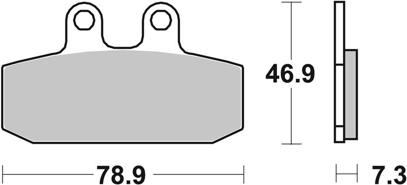 SBS Brzdové destičky 588HF