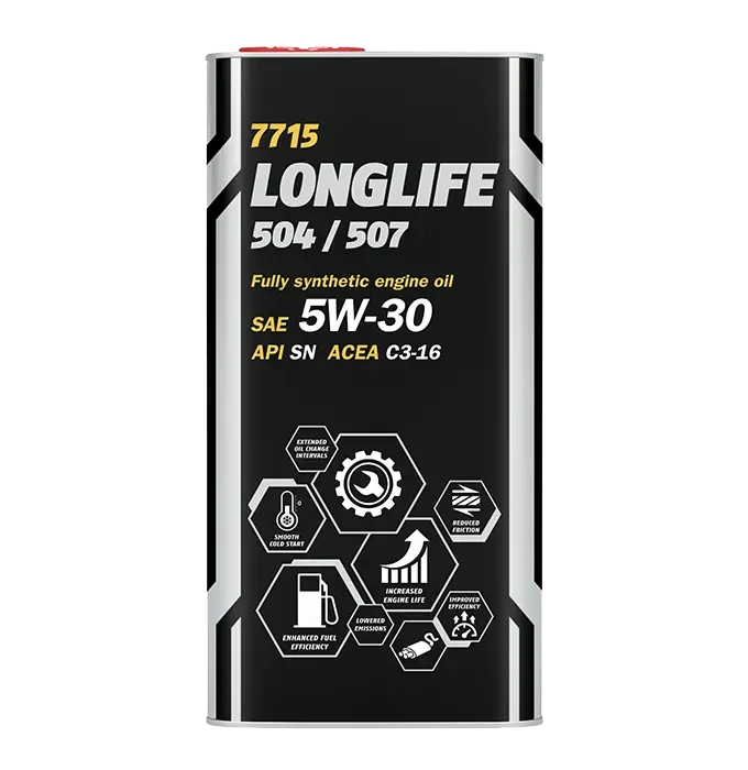 MANNOL Motorový olej 7715 Longlife 504/507 5W-30 - 5L (metal)