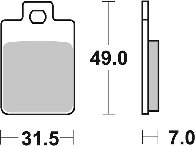 SBS Brzdové destičky 130HF