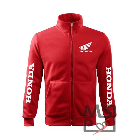 Pánska mikina s motívom Honda 14 červená M