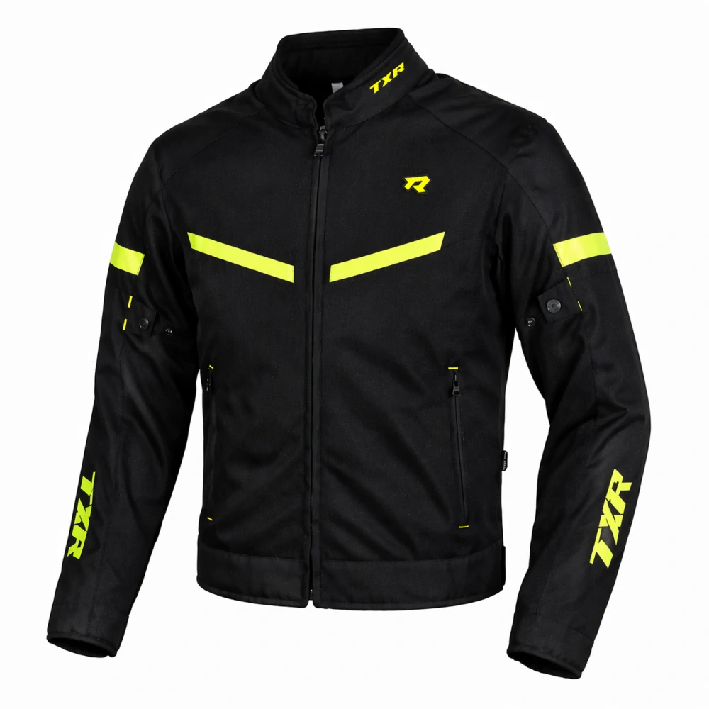 TXR Bunda na motorku Breeze čierno-fluo žltá M
