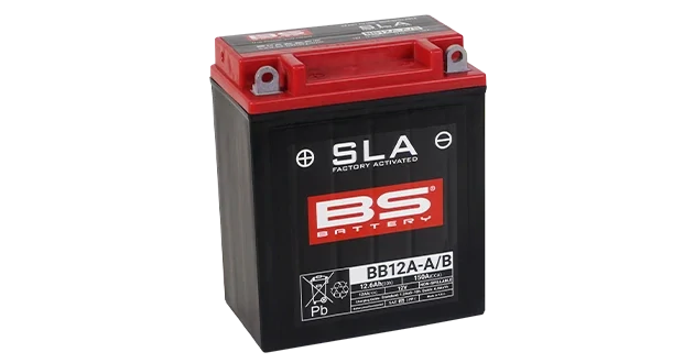 BS-BATTERY BB12A-A/B 12V 12Ah 150A (YB12A-A, YB12A-B) 134x80x161mm L+ AGM bezúdržbová motobatéria