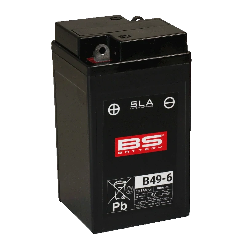 BS-BATTERY B49-6 6V 10Ah 80A 91x83x159mm L+ AGM bezúdržbová motobatéria