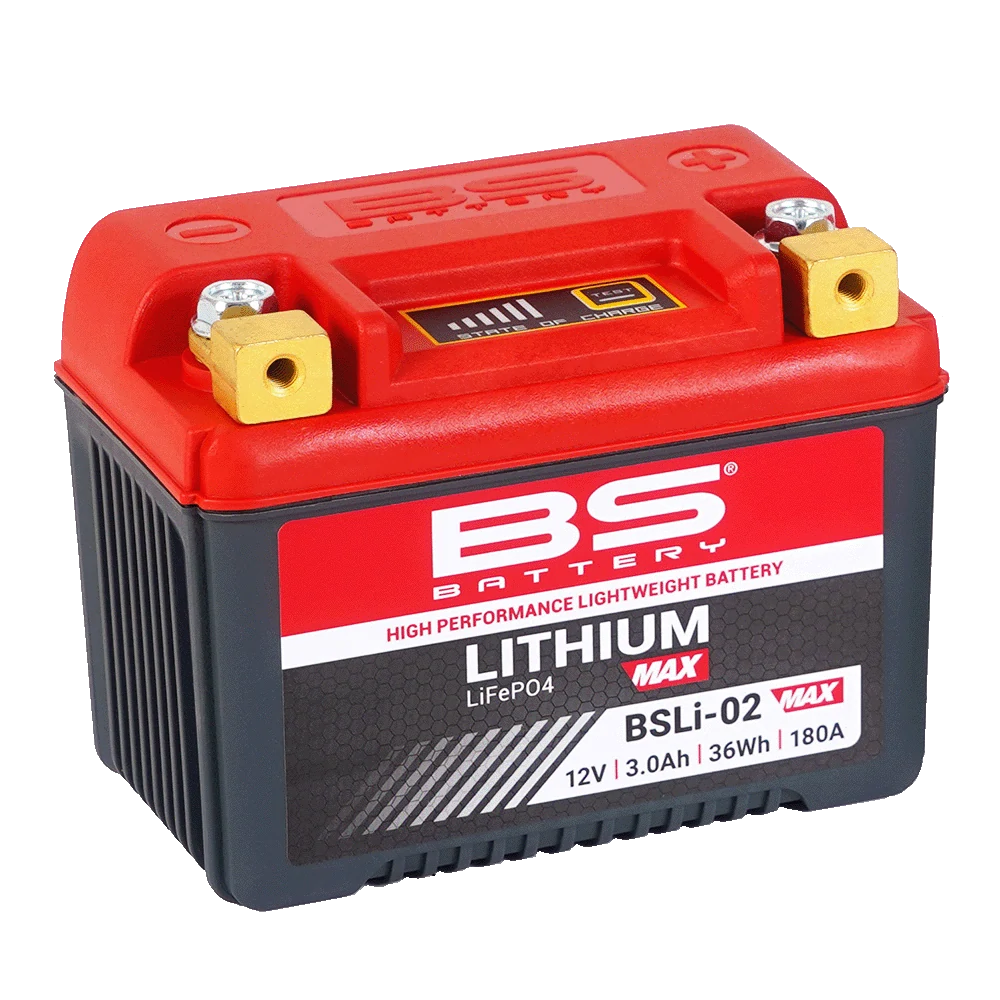BS-BATTERY BSLI-02 MAX 12V 3Ah 180A P+ LiFePO4 lítiová motobatéria