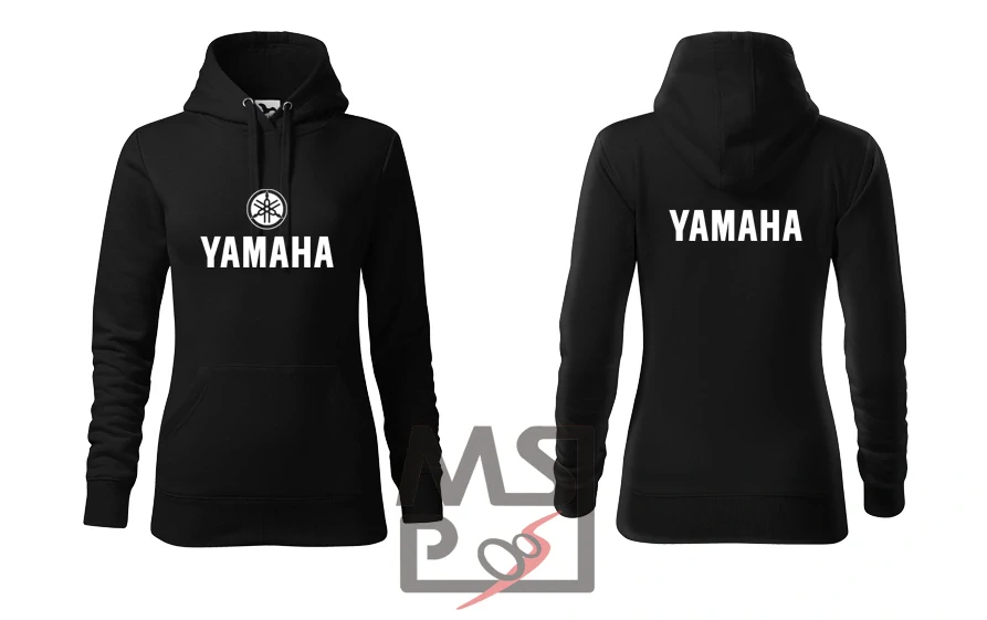 Dámska mikina s motívom Yamaha S čierna