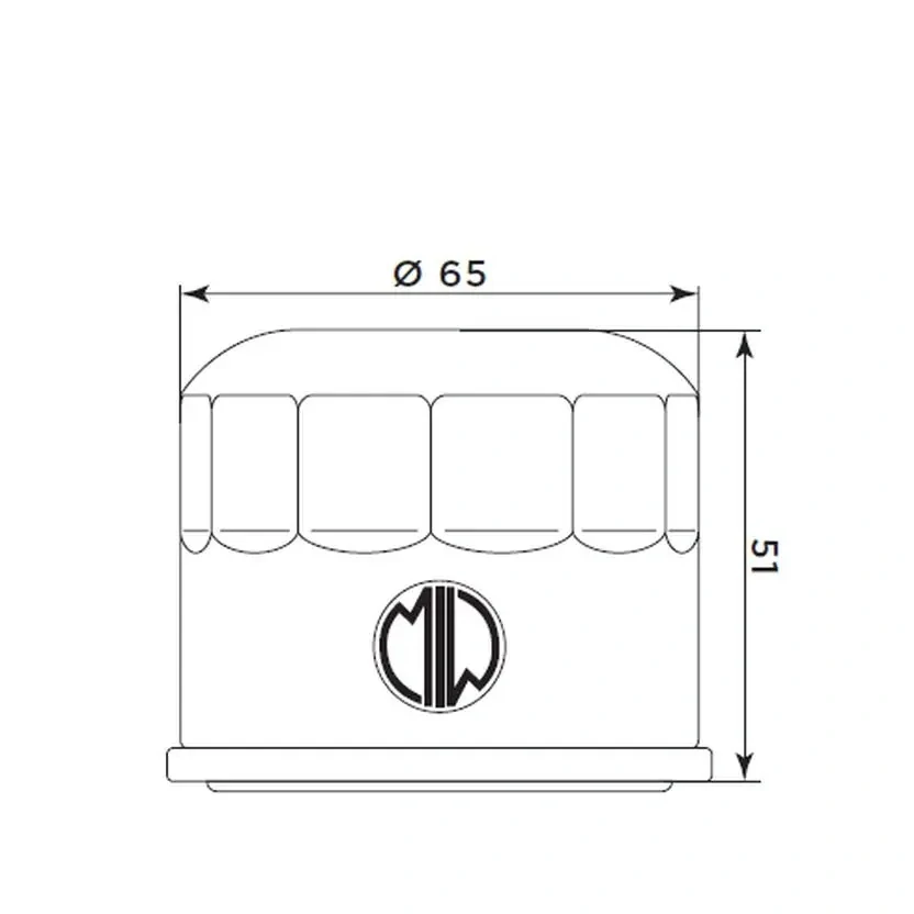 MIW Olejový filter B9125