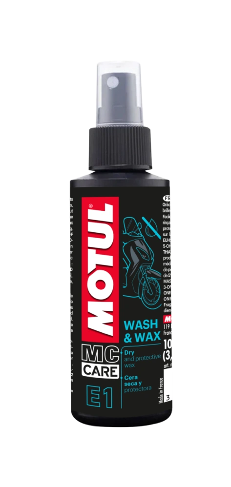 MOTUL Suchý čistič s voskom E1 Wash & Wax 100ml