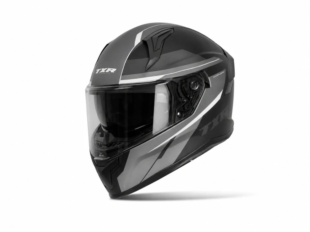 TXR Integrálna prilba na motorku Raptor čierno-sivo-biela XS