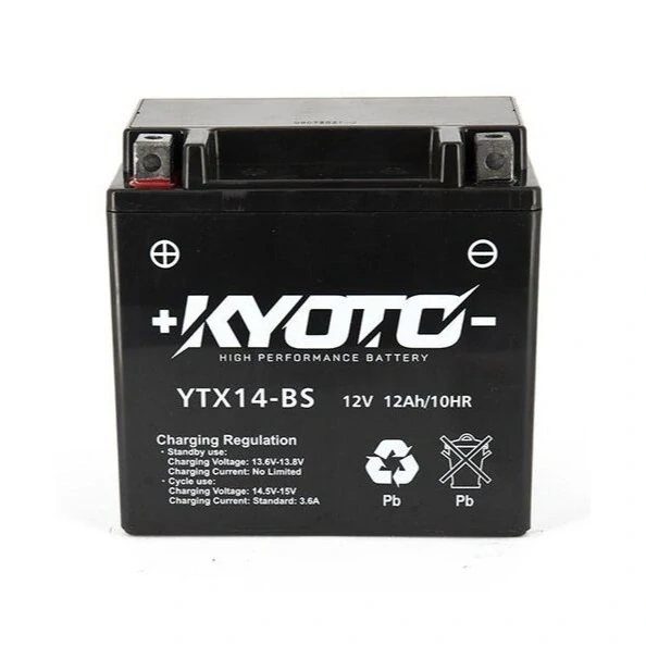 KYOTO GTX14-BS 12V 12Ah 200A 150x87x145mm L+ AGM bezúdržbová motobatéria