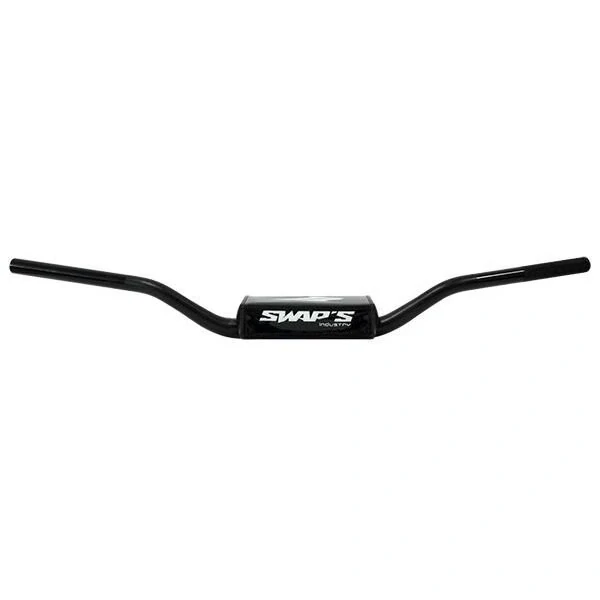 SWAPS Riadidlá motocykla hliníkové 28,6 mm čierne + penový chránič - stredné
