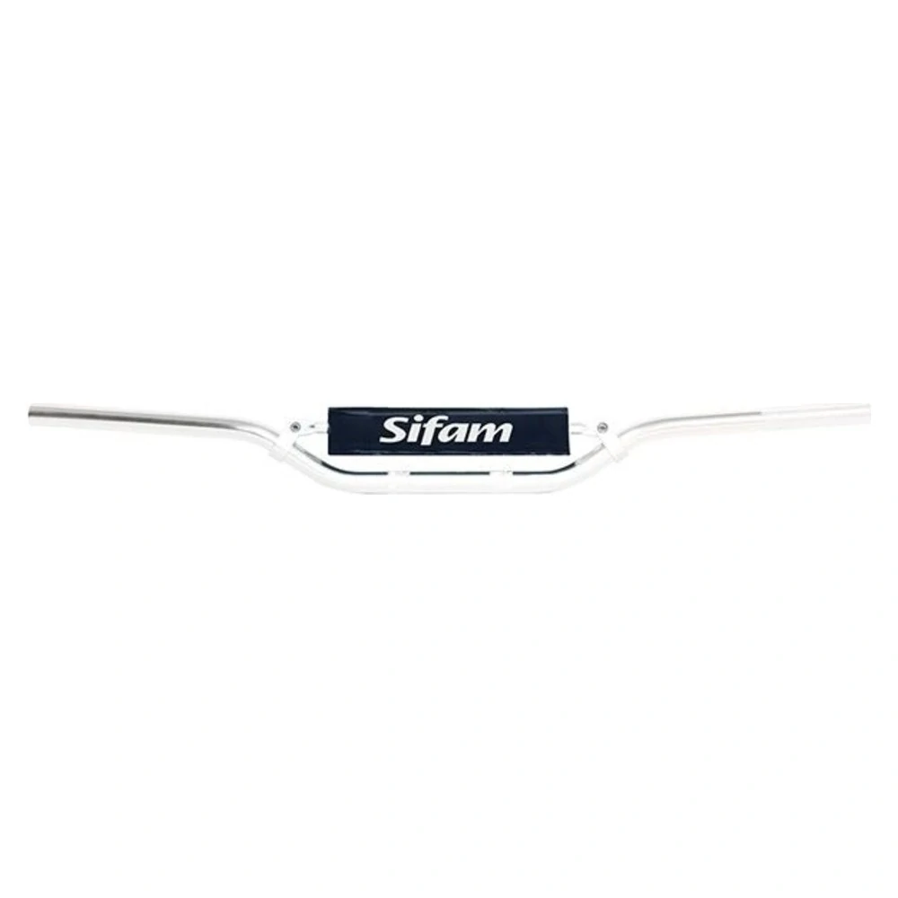 SIFAM Riadidlá motocykla hliníkové 22 mm strieborné + penový chránič, výška 70 mm