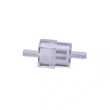 Palivový filter na motorku 6 mm (1/4") priehľadný