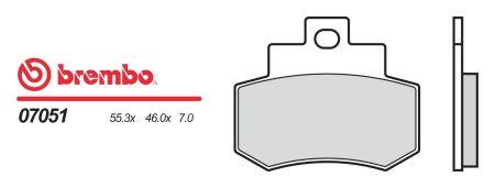 BREMBO brzdové destičky moto 07051