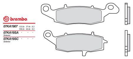 BREMBO brzdové destičky moto 07KA19SA