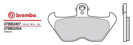 BREMBO brzdové destičky moto 07BB24SA
