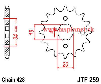 JTF259 15 zubov