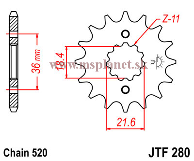JTF280 13 zubov