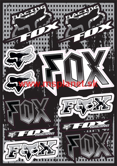 Nálepky moto FOX 9