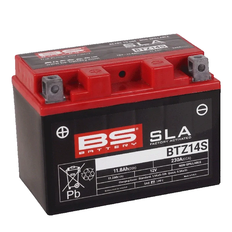 BS-BATTERY BTZ14S 12V 11.2Ah 230A (YTZ14S) 150x88x110mm L+ AGM bezúdržbová motobatéria