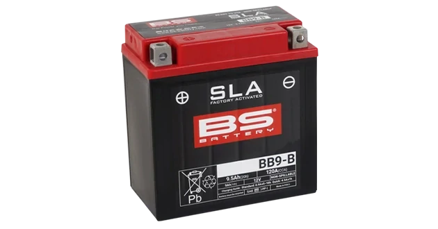 BS-BATTERY BB9-B 12V 9Ah 120A (YB9-B) 135x75x139mm L+ AGM bezúdržbová motobatéria