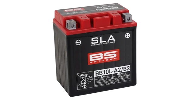 BS-BATTERY BB10L-B2 12V 11Ah 120A (YB10L-B2) 133x90x145mm P+ AGM bezúdržbová motobatéria