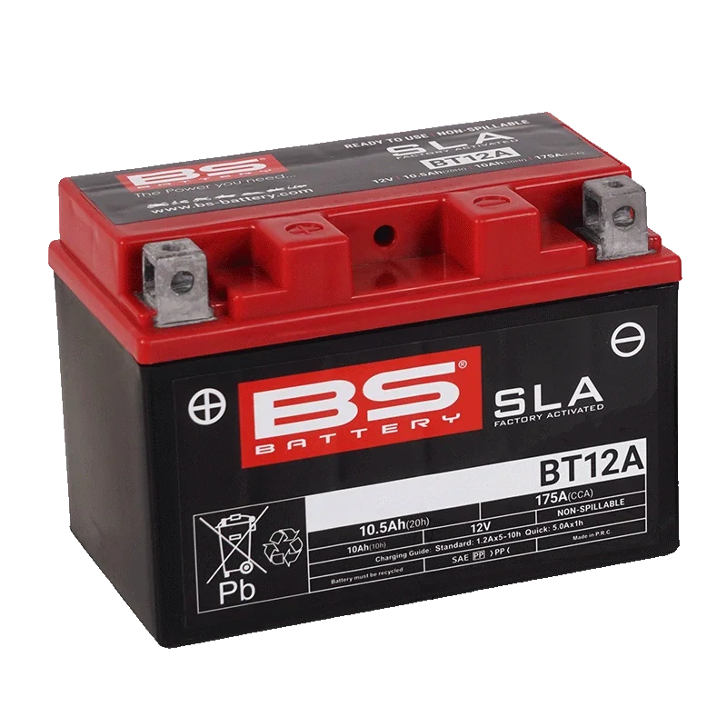 BS-BATTERY BT12A 12V 9.5Ah 175A (YT12A) 150x87x105mm L+ AGM bezúdržbová motobatéria